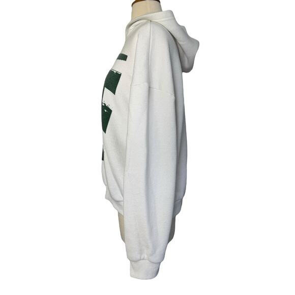 EDIKTED Mono Print Pop Art White Hoodie Sweatshirt SO SOFT Popular TikTok Top S - Picture 8 of 9